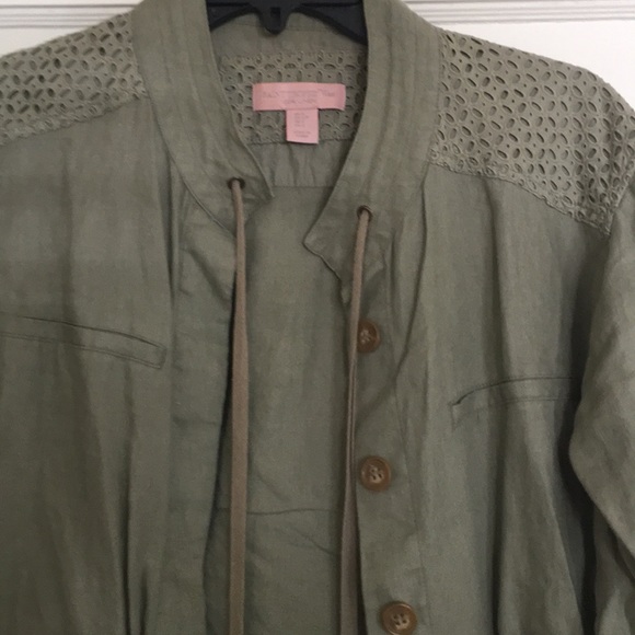 Green Linen Jacket - Picture 2 of 5